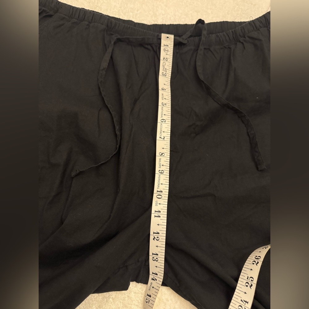 NWT Athleta Paradise Wide Leg Pants Linen Blend Lightweight Black Women's - Picture 6 of 8